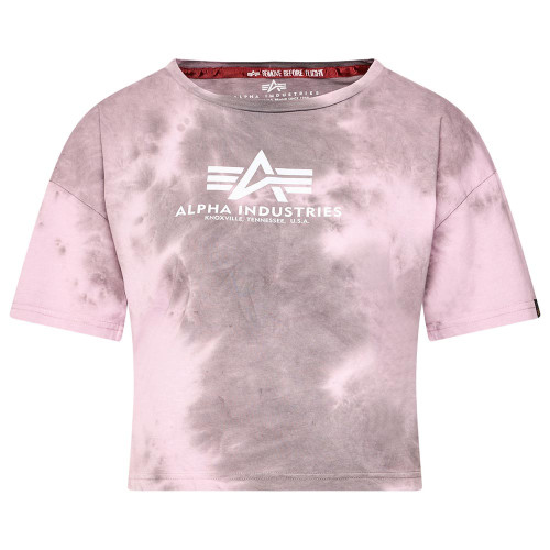 Alpha Industries Γυναικεία κοντομάνικη μπλούζα Basic Batik Cropped Oversize T-shirt
